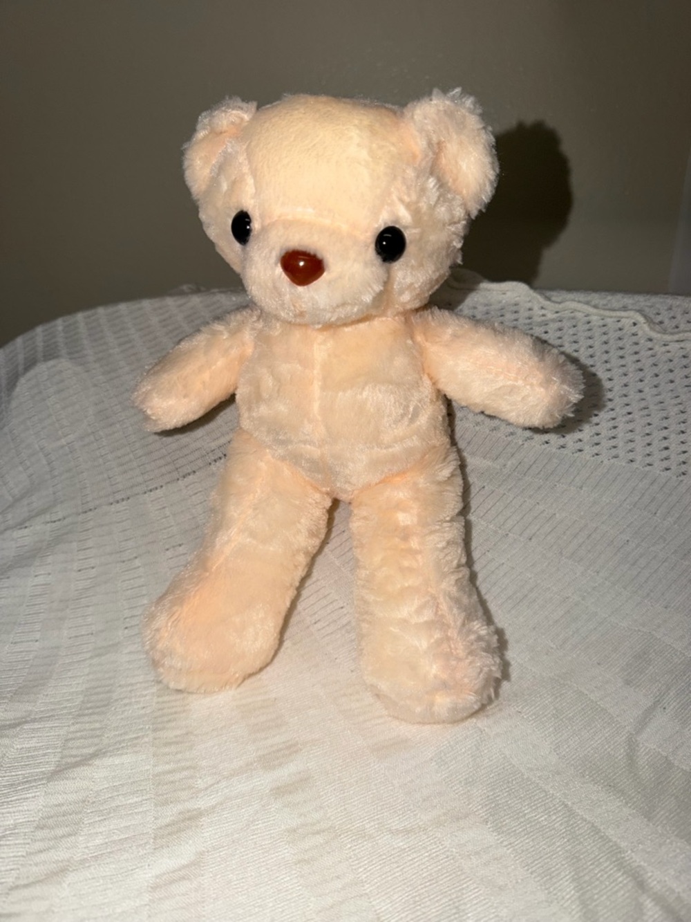 Plush Peach Teddy Bear Soft Kids Toy
